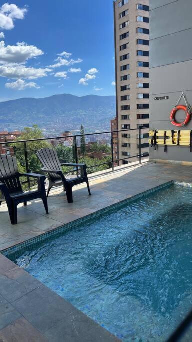 Apartamento De Lujo Con La Mejor Vista De Medellin Leilighet Eksteriør bilde